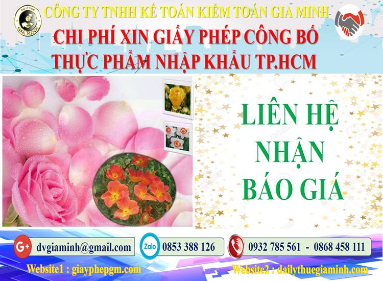 Xin giấy phép công bố thực phẩm nhập khẩu Quận 10 5 Giấy phép công bố thực phẩm nhập khẩu