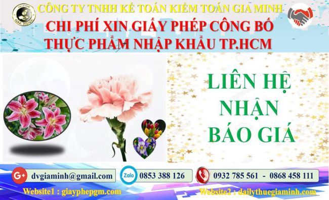 Giấy phép công bố thực phẩm nhập khẩu