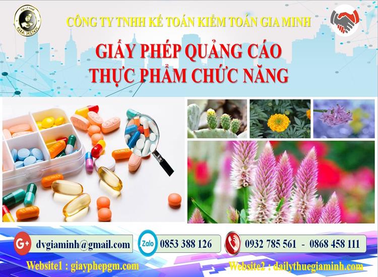 Giấy phép quảng cáo thực phẩm chức năng 3 Đăng ký Giấy phép quảng cáo thực phẩm chức năng