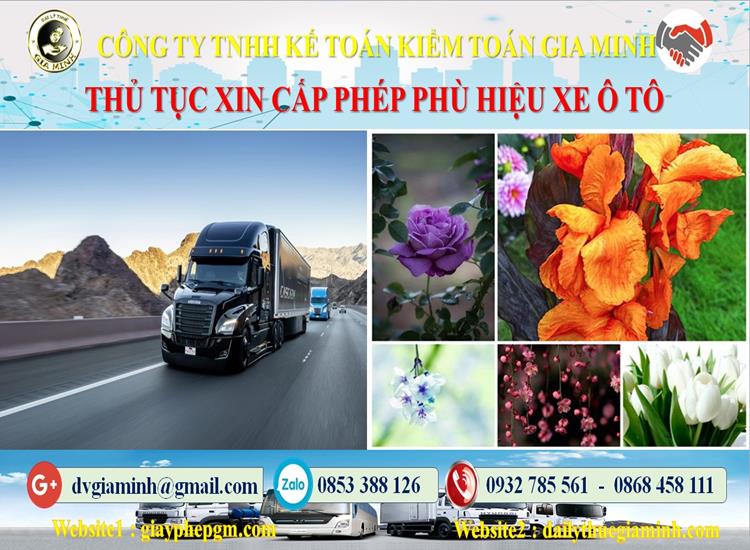 Hướng dẫn thủ tục làm phù hiệu xe ô tô 4 thủ tục hướng dẫn thủ tục làm phù hiệu xe ô tô