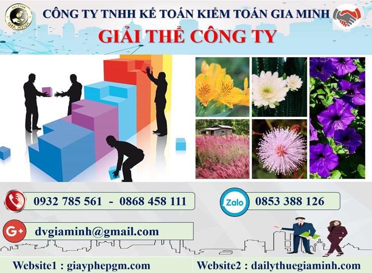 Thủ tục giải thể công ty tại Cần Thơ