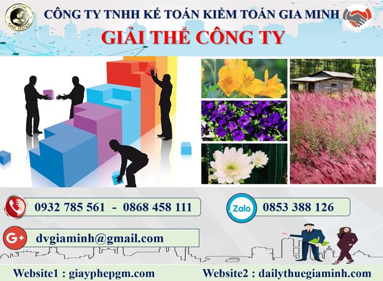 Dịch vụ giải thể công ty tại Hậu Giang trọn gói uy tín 4 Thủ tục giải thể công ty tại Hậu Giang