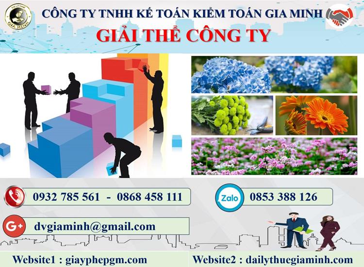 Thủ tục giải thể công ty tại Nghệ An