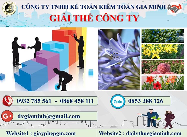 Thủ tục giải thể công ty tại Quận Bình Thủy