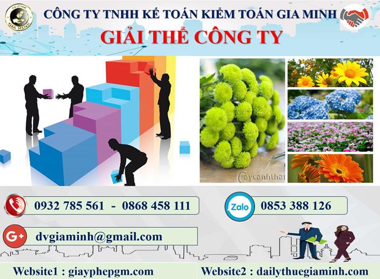 Dịch vụ giải thể công ty tại Quận Ô Môn trọn gói uy tín 4 Thủ tục giải thể công ty tại Quận Ô Môn