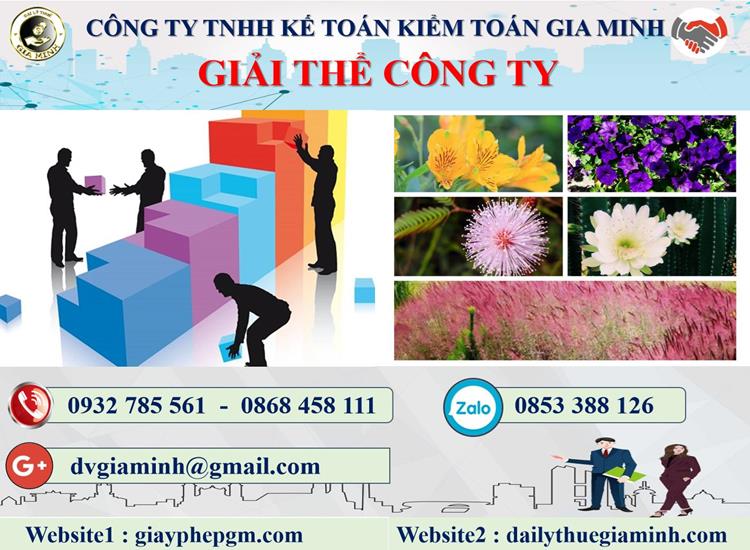 Thủ tục giải thể công ty tại Quận Thốt Nốt