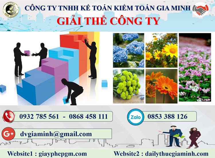Thủ tục giải thể công ty tại Quảng Bình