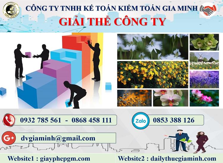 Thủ tục giải thể công ty tại Thừa Thiên Huế