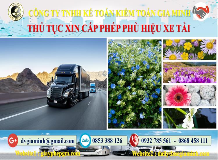 Dịch vụ làm phù hiệu xe tải tại Huế 4 Xin giấy phép phù hiệu xe tải tại Huế