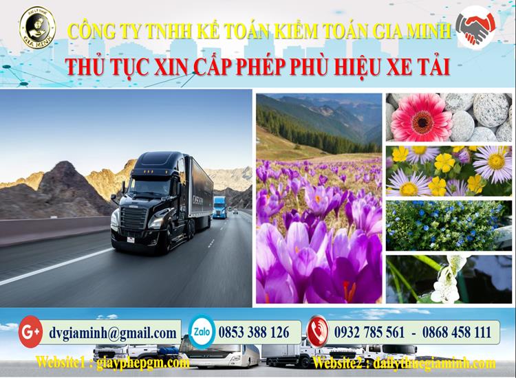 Dịch vụ làm phù hiệu xe tải tại Khánh Hòa 4 Xin giấy phép phù hiệu xe tải tại Khánh Hòa