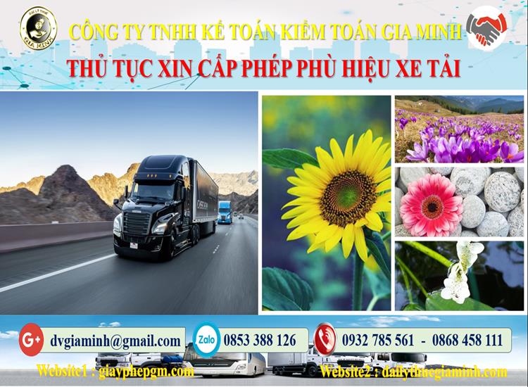 Dịch vụ làm phù hiệu xe tải tại Quận Bình Tân 4 Xin giấy phép phù hiệu xe tải tại Quận Bình Tân