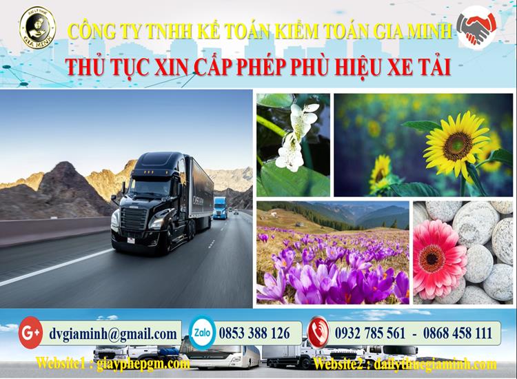 Dịch vụ làm phù hiệu xe tải tại Quận Phú Nhuận 4 Xin giấy phép phù hiệu xe tải tại Quận Phú Nhuận