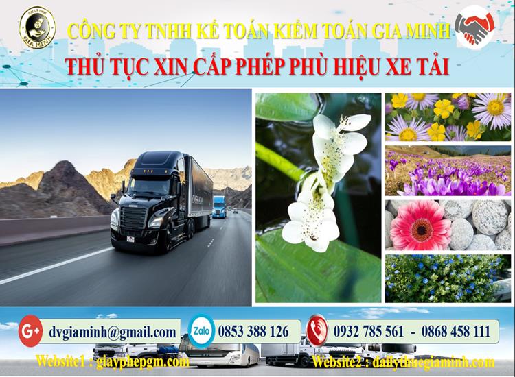 Dịch vụ làm phù hiệu xe tải tại TT Huế 4 Xin giấy phép phù hiệu xe tải tại TT Huế