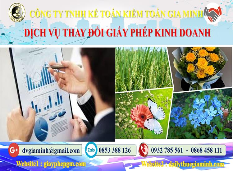 Dịch vụ thay đổi giấy phép kinh doanh tại Cần Thơ 4 Thủ tục thay đổi giấy phép kinh doanh tại Cần Thơ