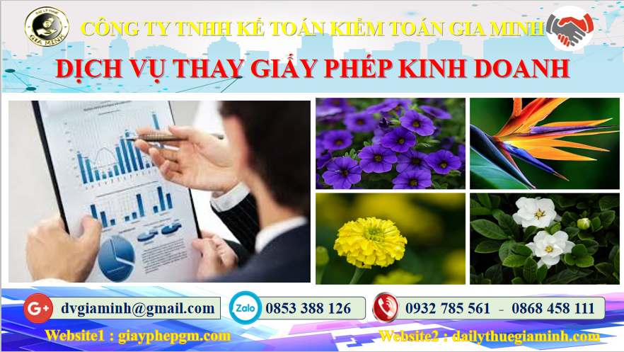 Thủ tục thay đổi giấy phép kinh doanh tại TPHCM