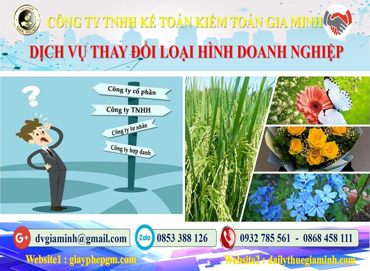 Dịch vụ thay đổi loại hình doanh nghiệp tại Bắc Giang 4 Thủ tục thay đổi loại hình doanh nghiệp tại Bắc Giang