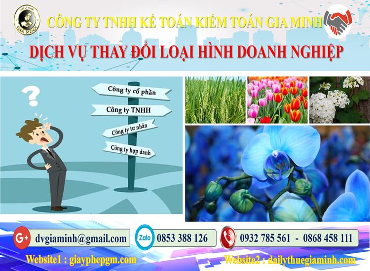 Dịch vụ thay đổi loại hình doanh nghiệp tại Huế 4 Thủ tục thay đổi loại hình doanh nghiệp tại Huế
