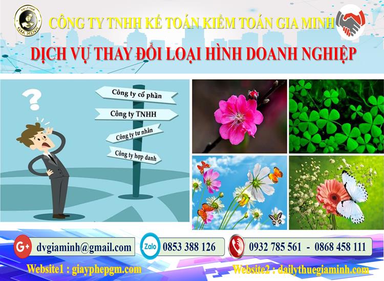 Dịch vụ thay đổi loại hình doanh nghiệp tại Huyện Cần Giờ 4 Thủ tục thay đổi loại hình doanh nghiệp tại Huyện Cần Giờ
