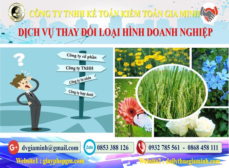 Dịch vụ thay đổi loại hình doanh nghiệp tại Vĩnh Phúc 4 Thủ tục thay đổi loại hình doanh nghiệp tại Vĩnh Phúc
