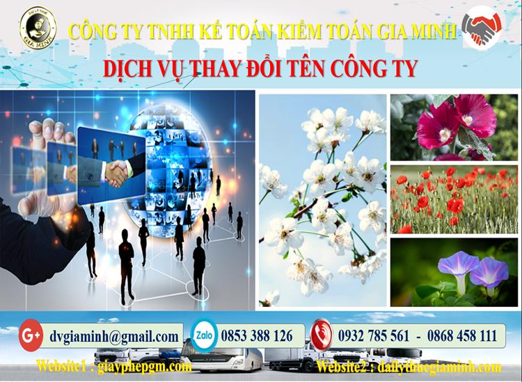 Dịch vụ thay đổi tên công ty tại Hà Nội 4 Thủ tục thay đổi tên công ty tại Hà Nội