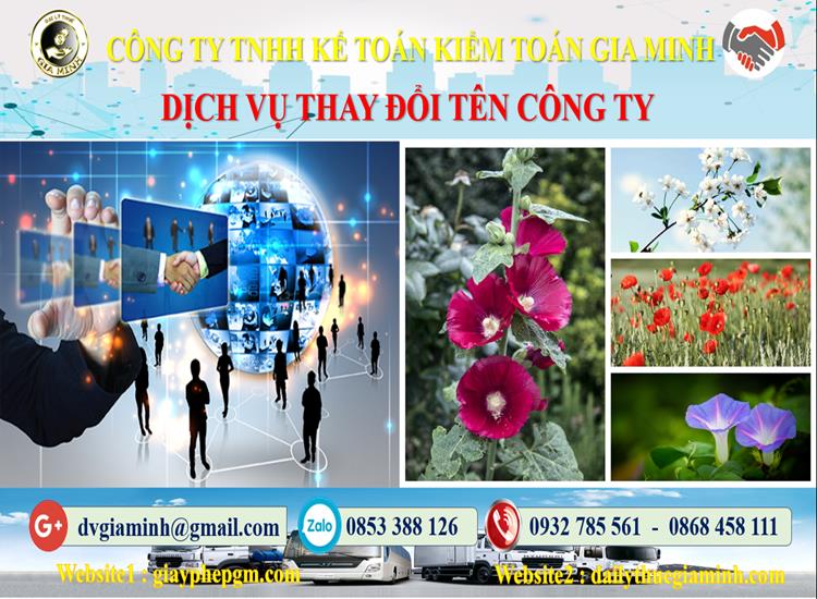 Thủ tục thay đổi tên công ty tại Huyện Gia Lâm