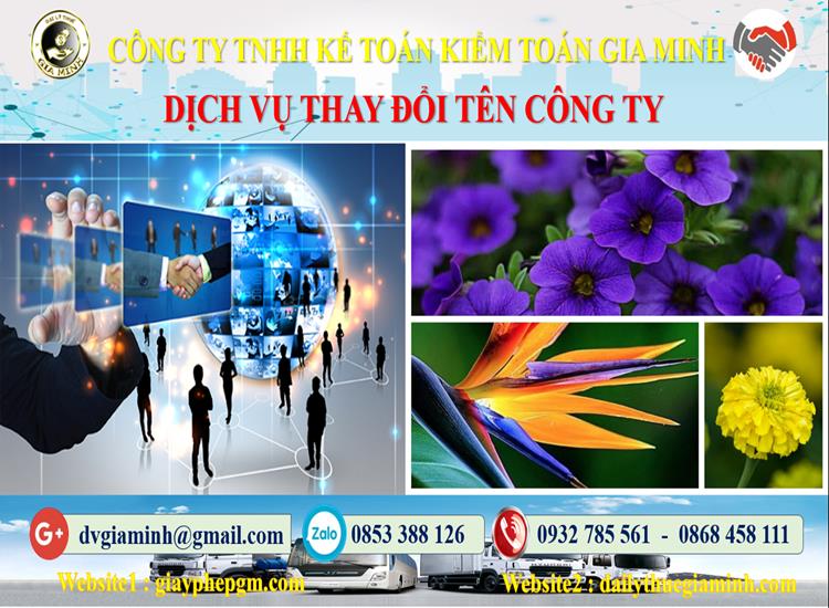 Dịch vụ thay đổi tên công ty tại Phú Thọ 4 Thủ tục thay đổi tên công ty tại Phú Thọ