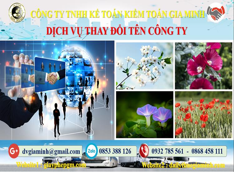 Dịch vụ thay đổi tên công ty tại Quận Bình Thạnh 4 Thủ tục thay đổi tên công ty tại Quận Bình Thạnh