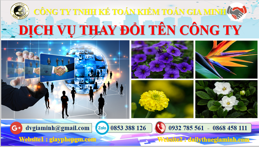 Dịch vụ thay đổi tên công ty tại TPHCM 4 Thủ tục thay đổi tên công ty tại TPHCM