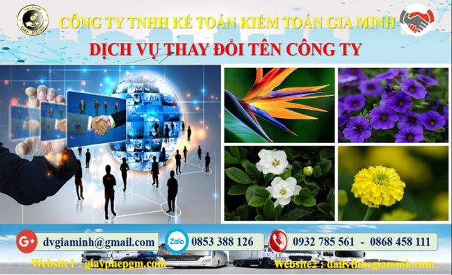 Dịch vụ thay đổi tên công ty tại Trà Vinh 4 Thủ tục thay đổi tên công ty tại Trà Vinh