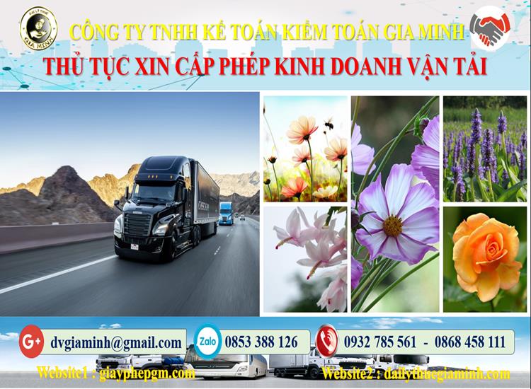 Thủ tục xin giấy phép kinh doanh vận tải tại Bình Phước