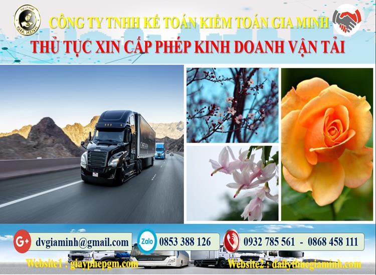 Thủ tục xin giấy phép kinh doanh vận tải tại Huyện Cần Giờ