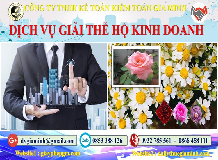 Giải thể hộ kinh doanh Cần Thơ 4 Giải thể hộ kinh doanh Cần Thơ