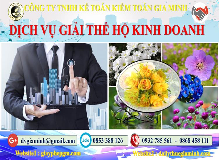 Giải thể hộ kinh doanh Hoà Bình 8 Giải thể hộ kinh doanh Hoà Bình