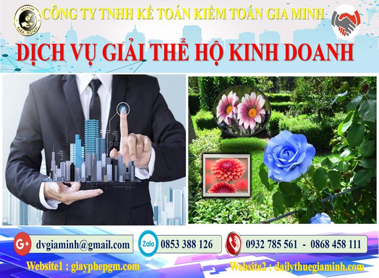 Giải thể hộ kinh doanh Huyện Thới lai