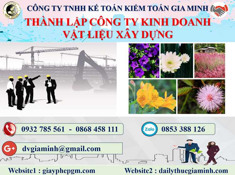 thành lập công ty kinh doanh vật liệu xây dựng tại Huyện Cờ Đỏ 4 Thủ tục thành lập công ty kinh doanh vật liệu xây dựng tại Huyện Cờ Đỏ