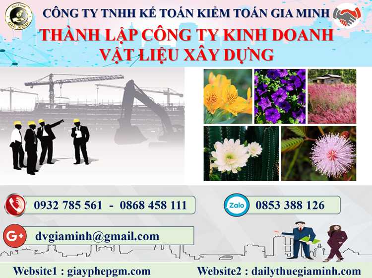 thành lập công ty kinh doanh vật liệu xây dựng tại Thành phố Hải Phòng 4 Thủ tục thành lập công ty kinh doanh vật liệu xây dựng tại Thành phố Hải Phòng
