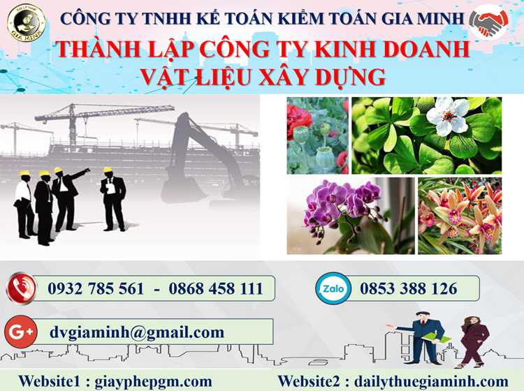 thành lập công ty kinh doanh vật liệu xây dựng tại TP Hà Nội 4 Thủ tục thành lập công ty kinh doanh vật liệu xây dựng tại TP Hà Nội