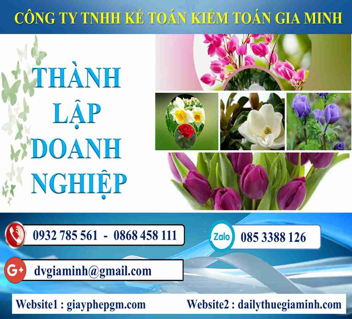 Thủ tục thành lập công ty tại Thị xã hương thủy