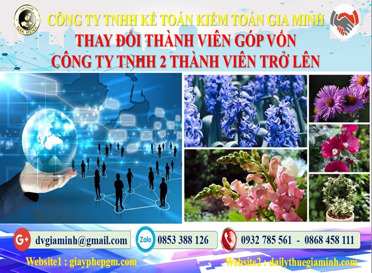 Thay đổi thành viên góp vốn công ty TNHH 2 thành viên trở lên