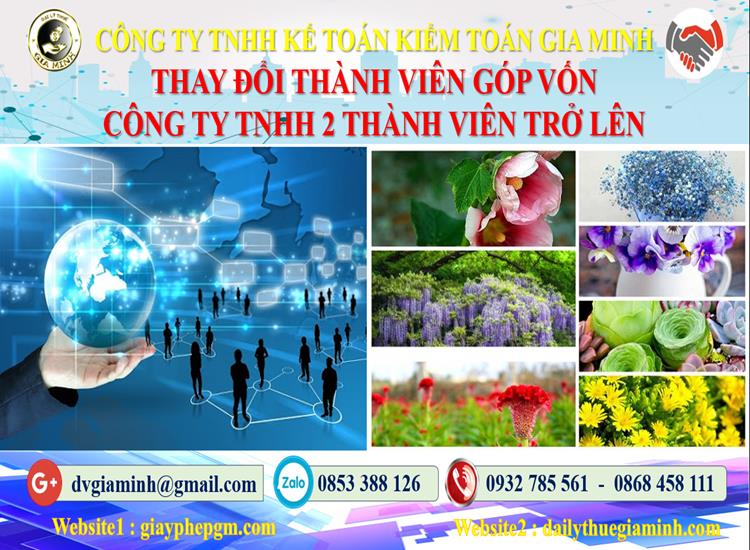 Thay đổi thành viên góp vốn công ty TNHH 2 thành viên trở lên