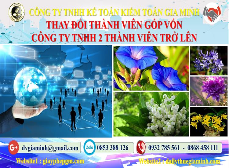 Thay đổi thành viên góp vốn công ty TNHH 2 thành viên trở lên