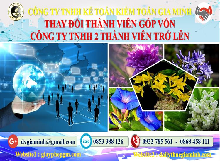 Thay đổi thành viên góp vốn công ty TNHH 2 thành viên trở lên