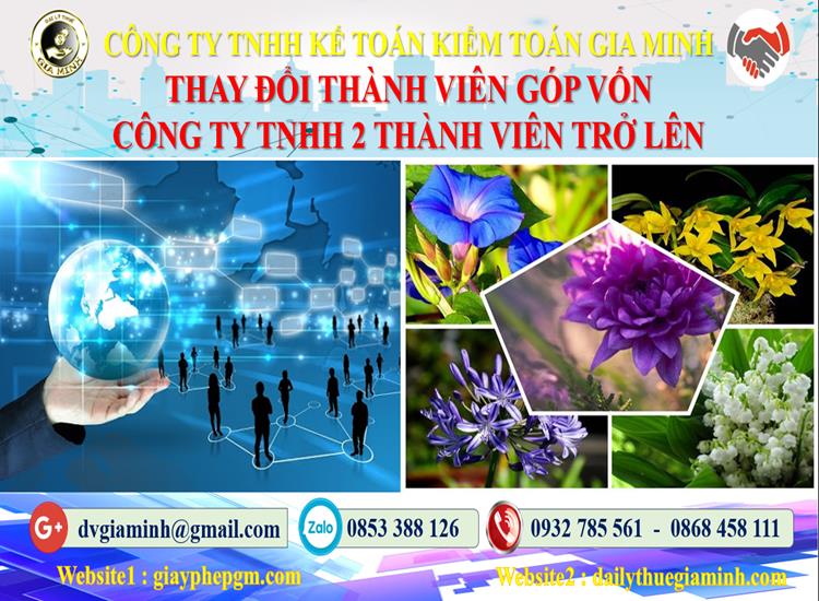 Thay đổi thành viên góp vốn công ty TNHH 2 thành viên trở lên