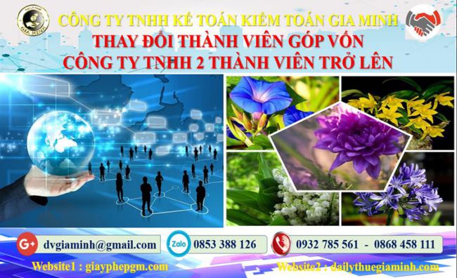 Thay đổi thành viên góp vốn công ty TNHH 2 thành viên Quận Hai Bà Trưng 4 Thay đổi thành viên góp vốn công ty TNHH 2 thành viên trở lên