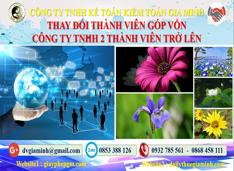 THAY ĐỔI THÀNH VIÊN GÓP VỐN CÔNG TY TNHH 2 THÀNH VIÊN QUẬN LONG BIÊN 5 Thay đổi thành viên góp vốn công ty TNHH 2 thành viên trở lên