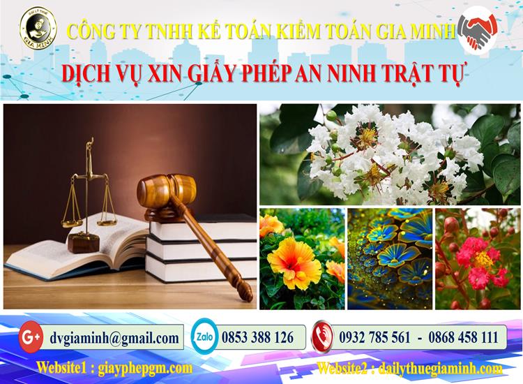 Xin giấy phép an ninh trật tự tại Kiên Giang 4 Xin giấy phép an ninh trật tự tại Kiên Giang