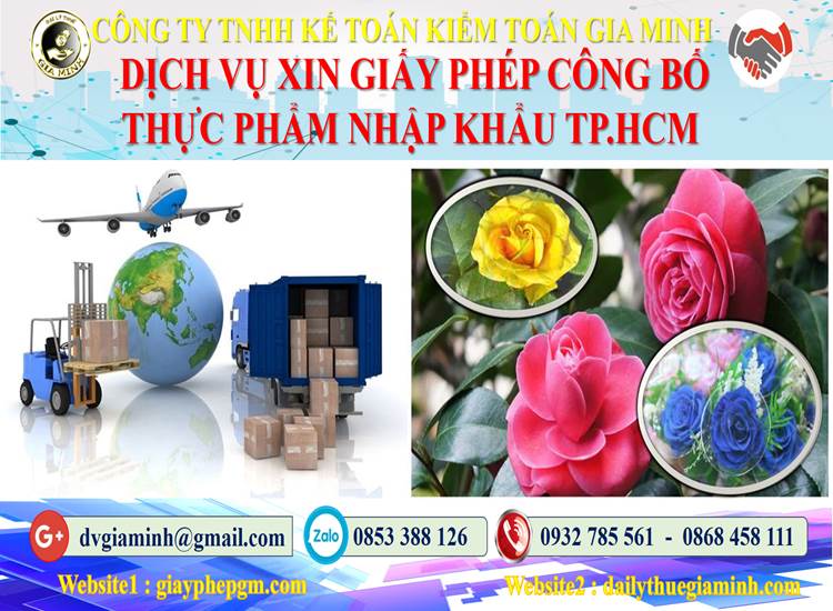 Xin giấy phép công bố thực phẩm nhập khẩu Huyện Đông Anh