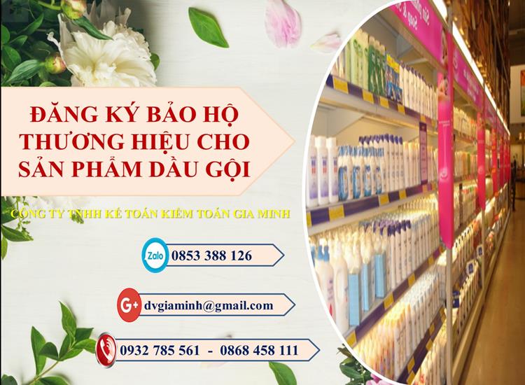 Đăng ký bảo hộ thương hiệu cho sản phẩm dầu gội