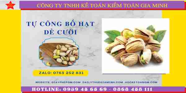 Tư vấn tự công bố chất lượng hạt dẻ cười
