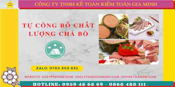 Tư vấn tự công bố sản phẩm chả bò
